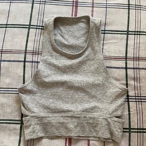 Outdoor voices split back crop top